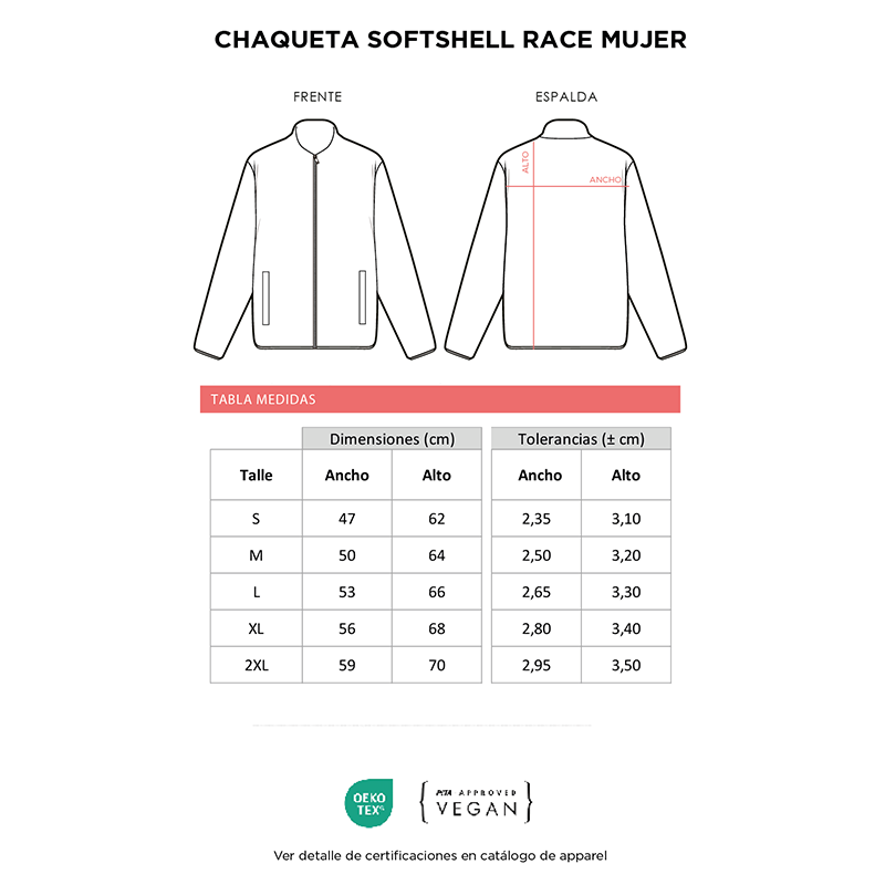 Chaqueta Softshell Race Mujer - Imagen 6